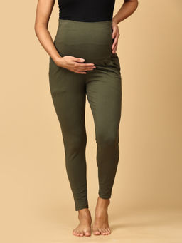 The Mom Store - Olive Comfy Maternity Leggings