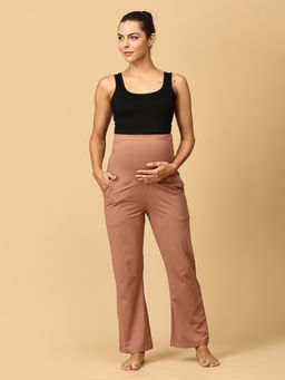 The Mom Store - Mauve Dynamic Maternity Yoga Trackpant