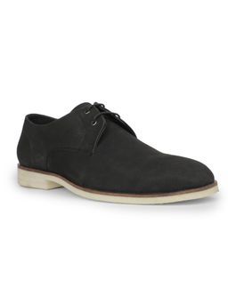 Rockport - Men Norman Dress Nubuck Leather Casual Black Derbies