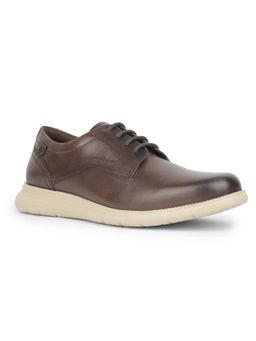 Rockport - Men Artisan Streak Leather Casual Dark Brown Derbies