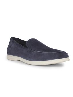 Rockport - Men Movexpert Penny Suede Leather Navy Blue Loafers