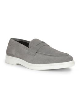 Rockport - Men Venture Walk Suede Leather Casual Grey Loafers
