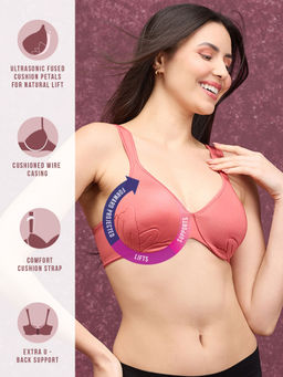 Nykd by Nykaa - Anti-Gravity Wired Non Padded Bra - Red NYB243