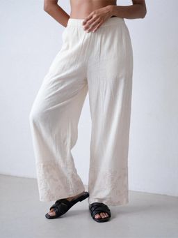 DaKauz - White Bloom Pant