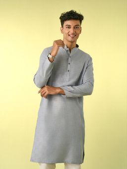 Diwas by Manyavar - Light Grey Elegance Kurta
