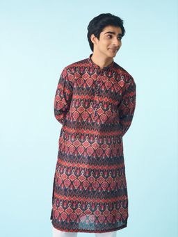 Diwas by Manyavar - Multi-Color Printed Enthralling Kurta