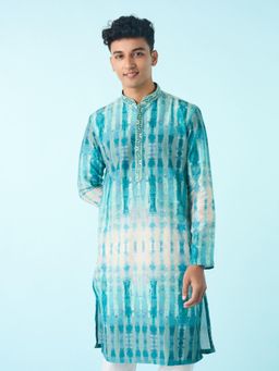 Diwas by Manyavar - Aqua Blue Elegance Kurta