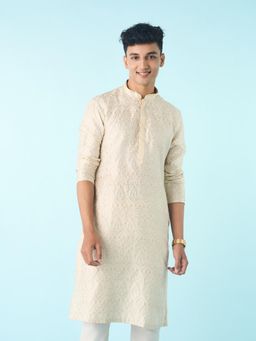 Diwas by Manyavar - Cream Enchantment Kurta