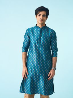 Diwas by Manyavar - Blue Elegance Kurta