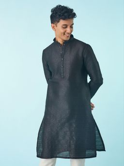 Diwas by Manyavar - Majestic Black Kurta