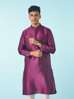 Diwas by Manyavar - Dazzling Purple Kurta