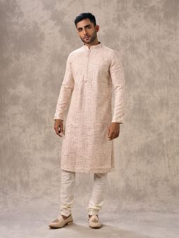 Twamev - Radiant Pink Kurta with Churidar