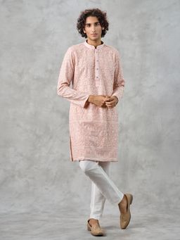 Twamev - Peach Delight Kurta with Pant