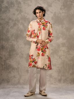 Twamev - Radiant Beige Kurta with Pant