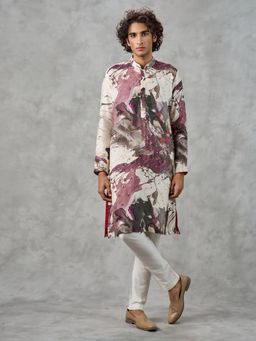 Twamev - Regal Purple Charm Kurta with Pyjama