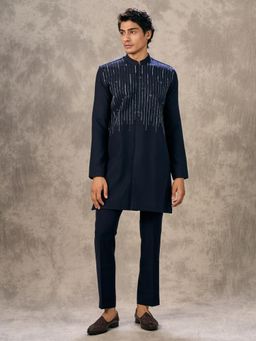 Twamev - Regal Navy Blue Kurta with Pant