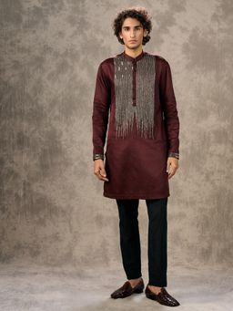 Twamev - Mystic Maroon Kurta with Pant