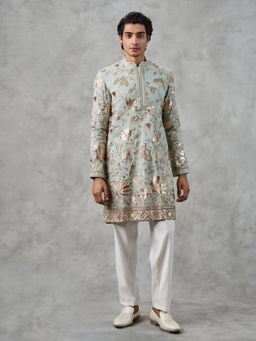 Twamev - Sky Blue Elegance Kurta with Pant