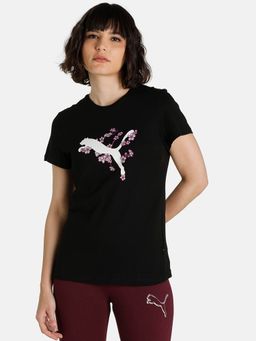 Puma - Sakura Womens Black T-shirt