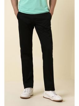 Allen Solly - Men Black Solid Casual Trousers
