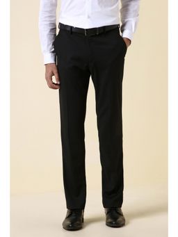 Allen Solly - Men Black Textured Formal Trousers