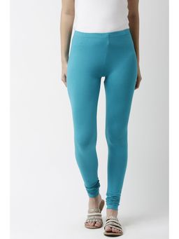 Soch - Teal Cotton Solid Churidar