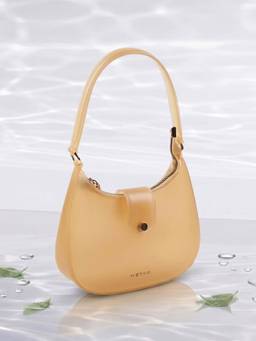 Metro - Solid Beige Handbag (M)