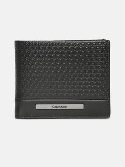 Calvin Klein - Logo Black Leather Bi-Fold Wallet