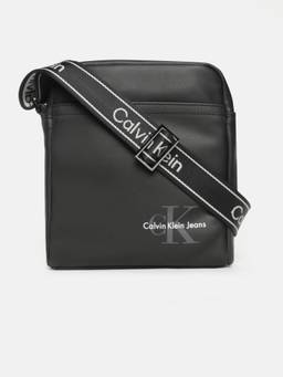 Calvin Klein - Small Logo Black Pu Sling Bag