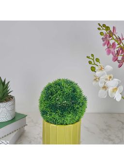 HomeTown - Ilana Artificial Grass Decorative Ball Dia 18 cm In Green Colour