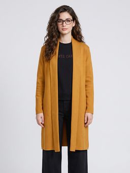 Monte Carlo - Womens Regular Fit Full Sleeve Front Open Solid Winter Cardigan