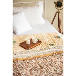 ADYA - Golden Lotus Pond Cotton Single Quilt