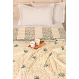 ADYA - Easy Breezy Pansy Cotton Single Quilt