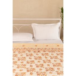 ADYA - Honey & Ruby Lily Cotton Queen Quilt