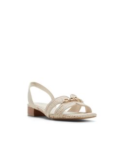 Aldo - BLAIKE Off White Ladies Block Sandals Heels