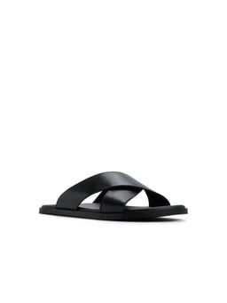 Aldo - ERIKN Black Mens Cross Strap Sandals