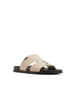 Aldo - GONZALOA White Mens Single Strap Sandals