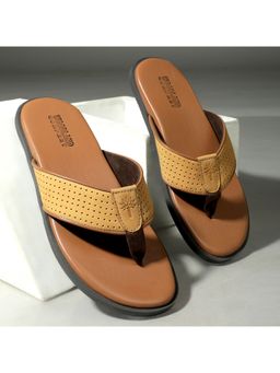 WOODLAND - Casual Wear Nubuk Brown Flipflops For Men