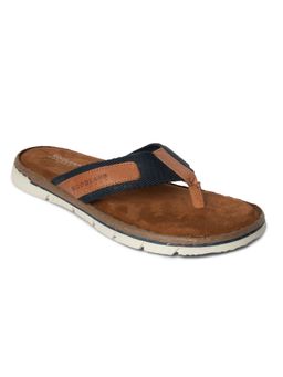 WOODLAND - Casual Wear Synthetic Navy Blue Flipflops For Men