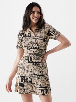 The Souled Store - Official Winnie The Pooh: Comic Strip Women Dress