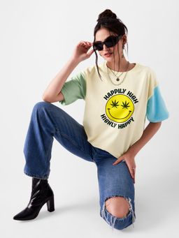 The Souled Store - Original Happy High Women Boyfriend T-Shirt