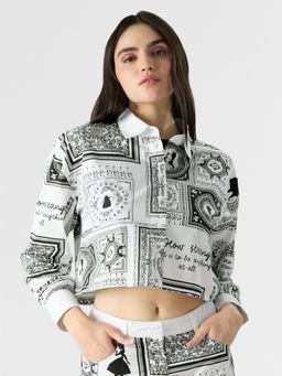 The Souled Store - Official Disney: Alice In Wonderland Women Boxy Fit Shirt