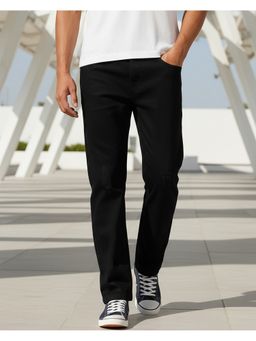 Bewakoof - Black Cotton Solid Jeans
