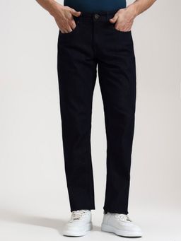 JadeBlue - Blue Pure Cotton Solid Jeans