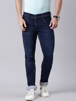 Classic Polo - Blue Cotton Solid Jeans