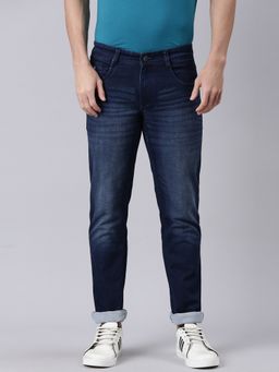 Classic Polo - Blue Cotton Solid Jeans