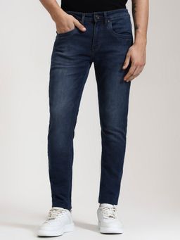 JadeBlue - Blue Pure Cotton Solid Jeans