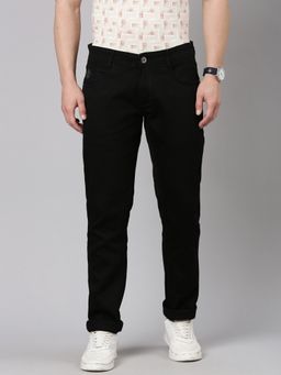 Classic Polo - Black Cotton Solid Jeans