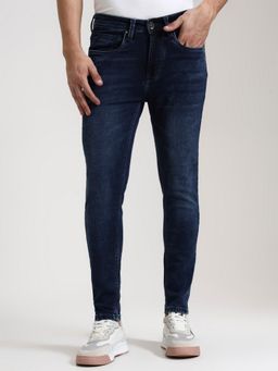 JadeBlue - Blue Cotton Blend Solid Jeans