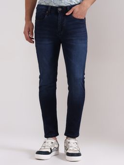 JadeBlue - Cotton Blend Solid Blue Jeans
